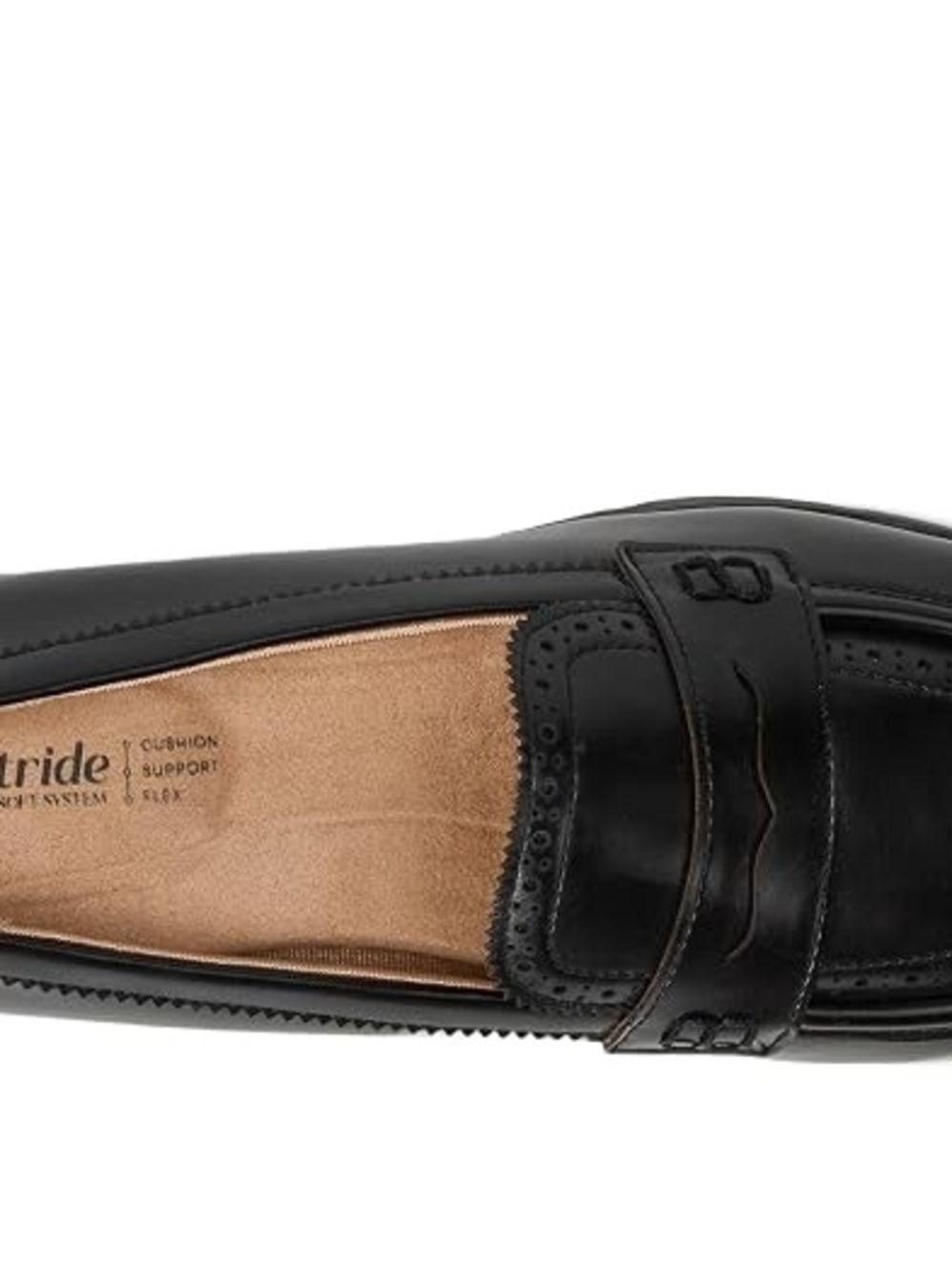Life Stride Black Women's Penny Loafer with Decorative Stitching
